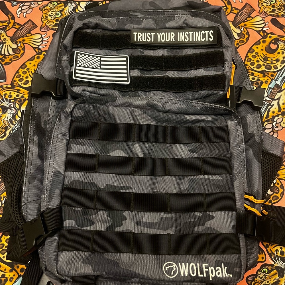 Wolfpak 35L Gray Black Camo Backpack